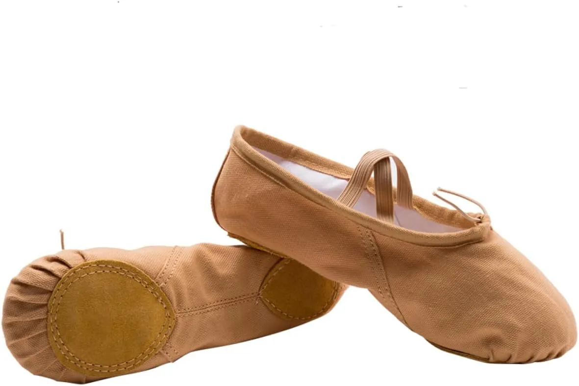 Amosfun Ballet Shoes 2 Pairs Yoga Shoes Aldult Girl Child