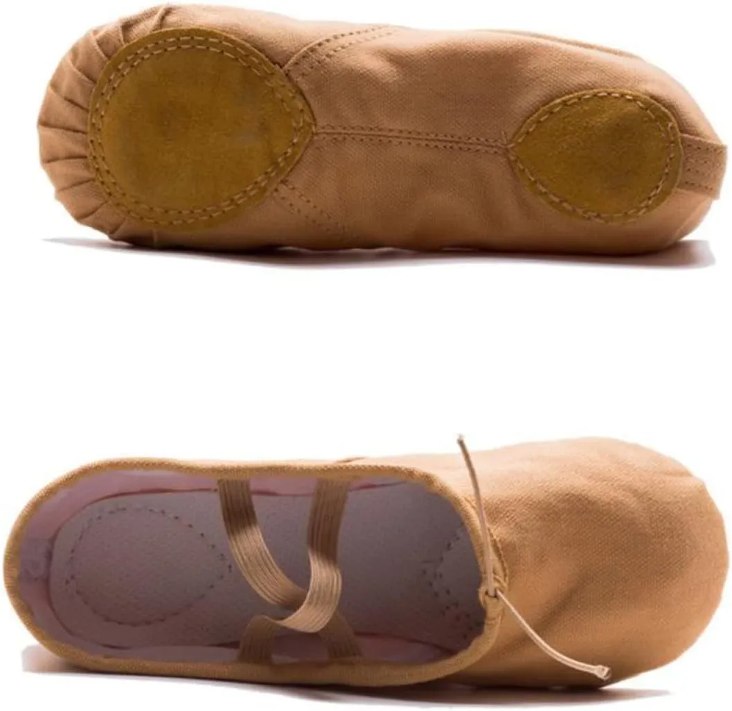 Amosfun Ballet Shoes 2 Pairs Yoga Shoes Aldult Girl Child