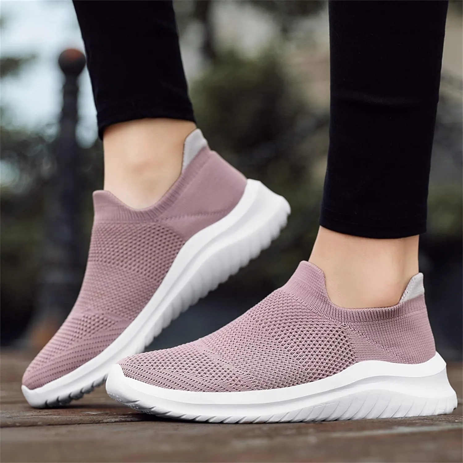 Arch Support Platform Sneakers for Women Lightweight Casual Sneakers for Gym Travel Work Business Casual Shoe