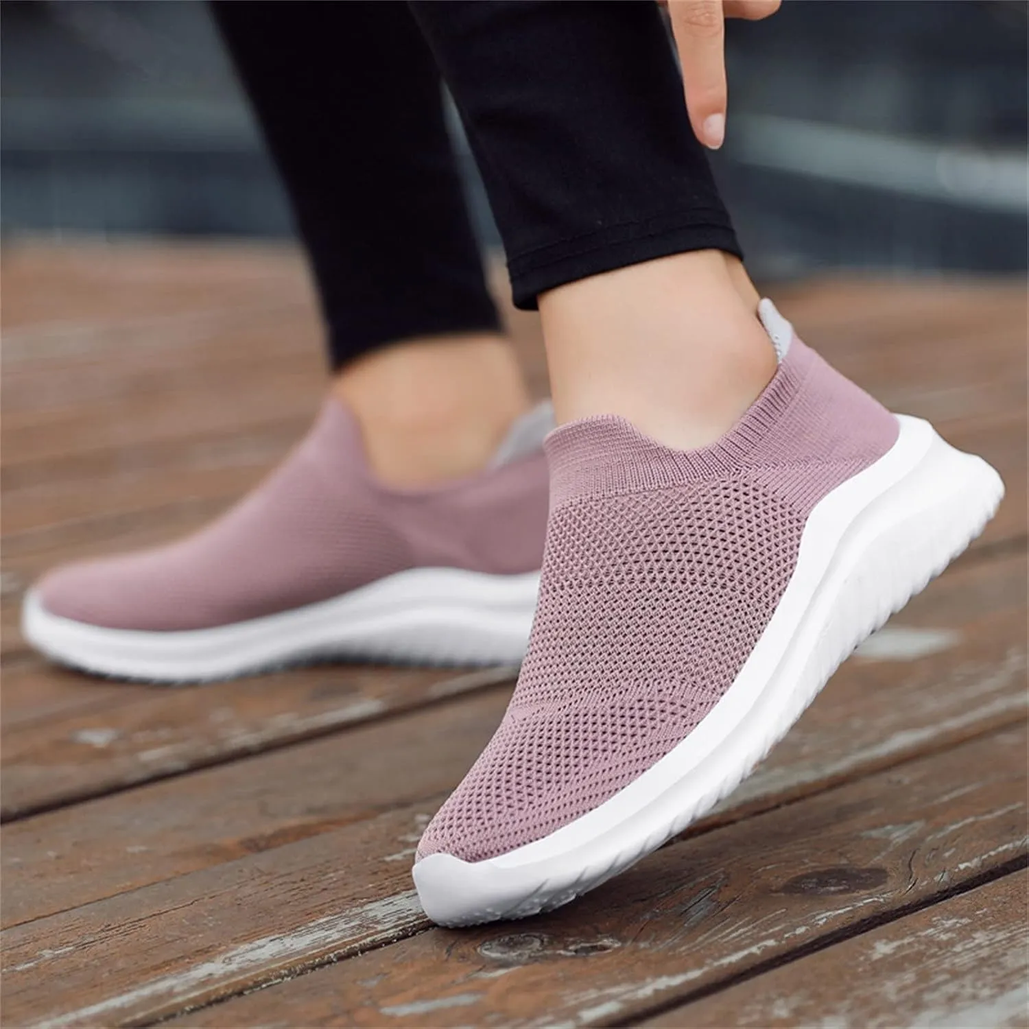 Arch Support Platform Sneakers for Women Lightweight Casual Sneakers for Gym Travel Work Business Casual Shoe