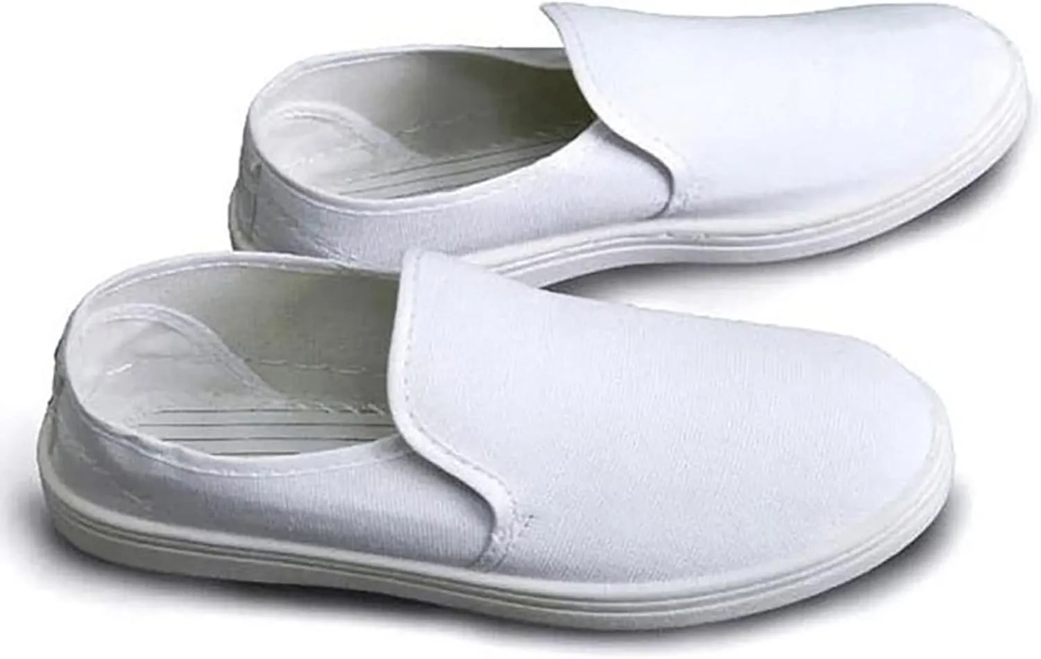 Arch Support Sports Shoes for Men Comfortable Breathable Stretch Canvas Slip on Sneaker Memory Foam Hiking Shoes