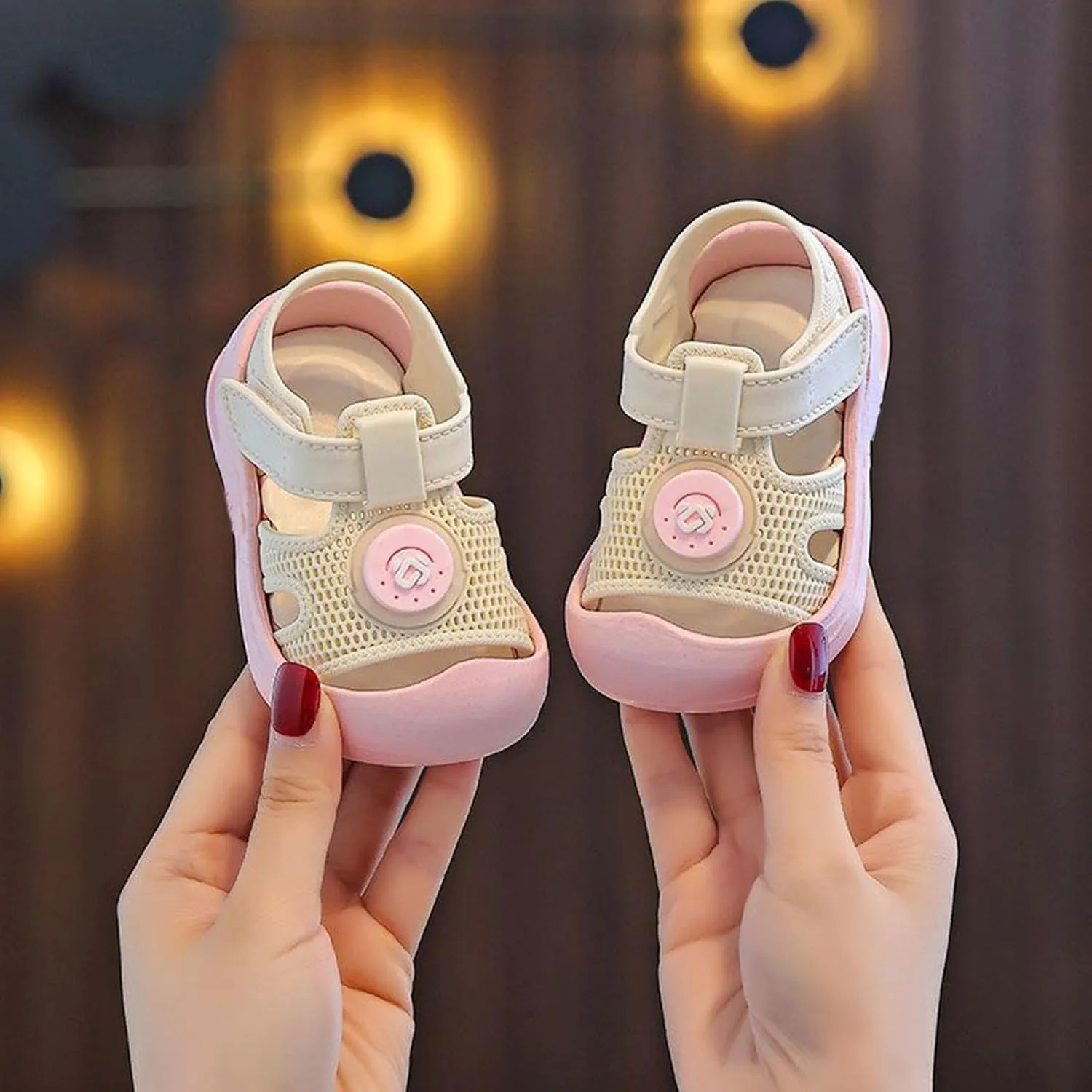 Baby Girls Boys Sandals Cute Animal Non-slip Flats Close Toe Water Shoes Infant Comfortable Summer Beach Sandals