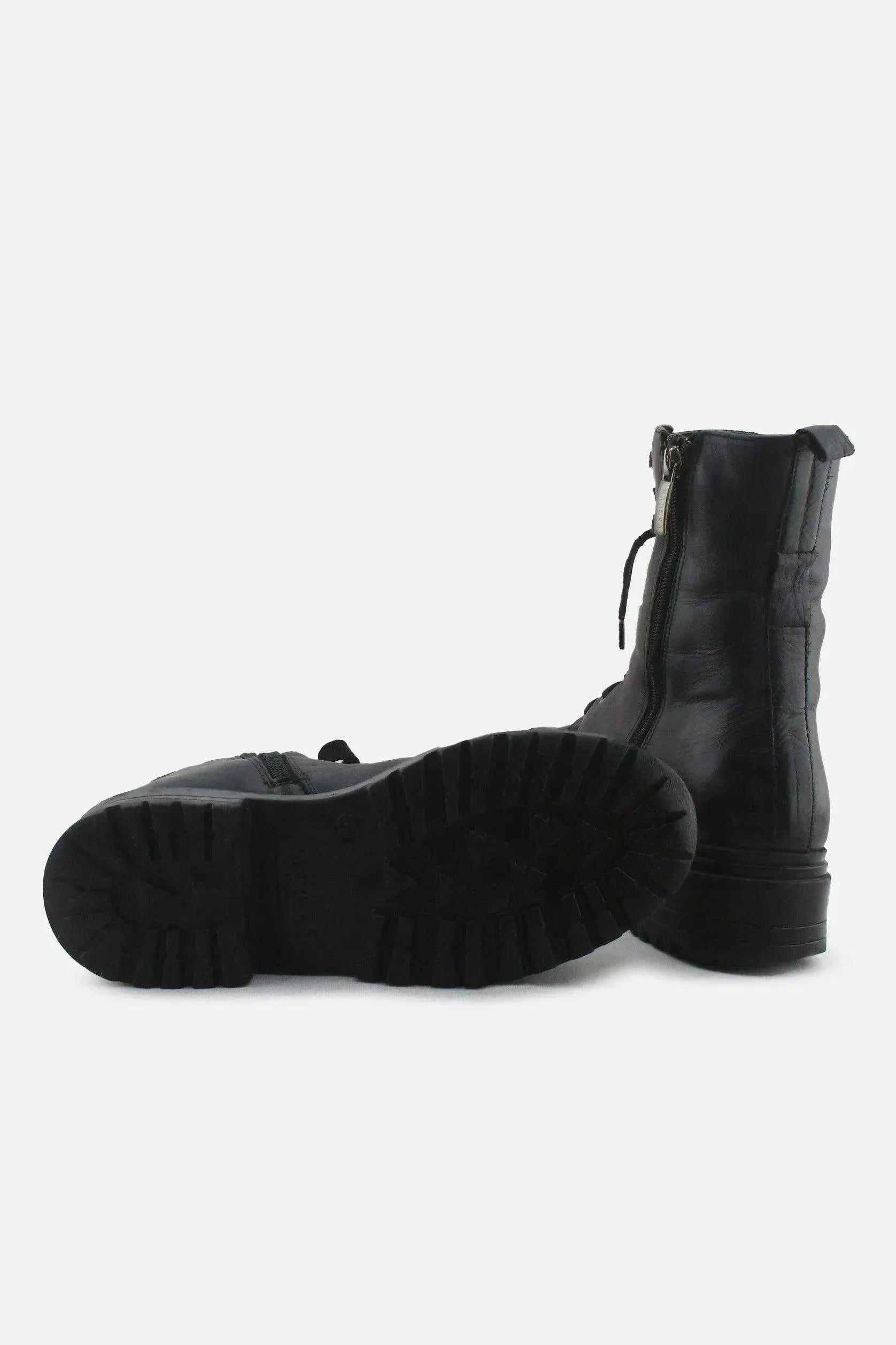 Badura Zipper Laces Combat Boots | 100% Authentic Leather