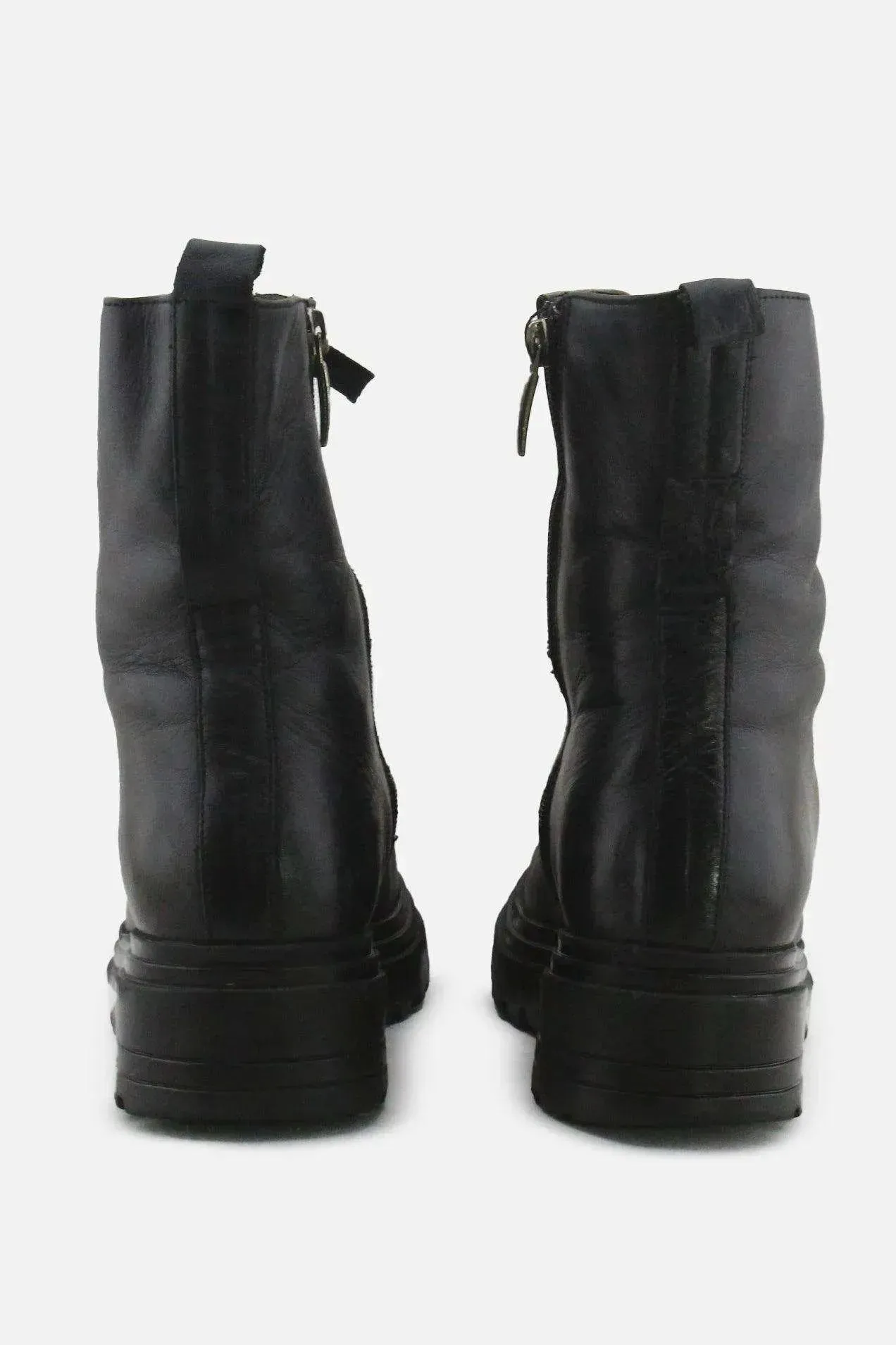 Badura Zipper Laces Combat Boots | 100% Authentic Leather