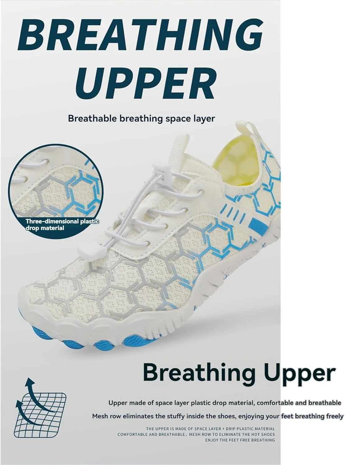 Barefoot Shoes Women Wide Toe Breathable Shoes Non-Slip Healthy Sport Shoe Waterproof Beach Swim Sneaker Quick Dry Sneakers