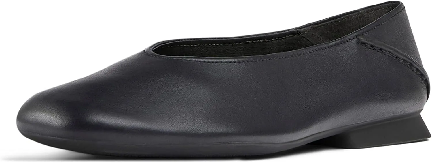 Camper Casi Myra Leather Ballerina Flats for Women - Ultra-Comfortable Womens Shoes with Soft Ortholite Footbeds & Durable, Lightweight TPU Outsoles