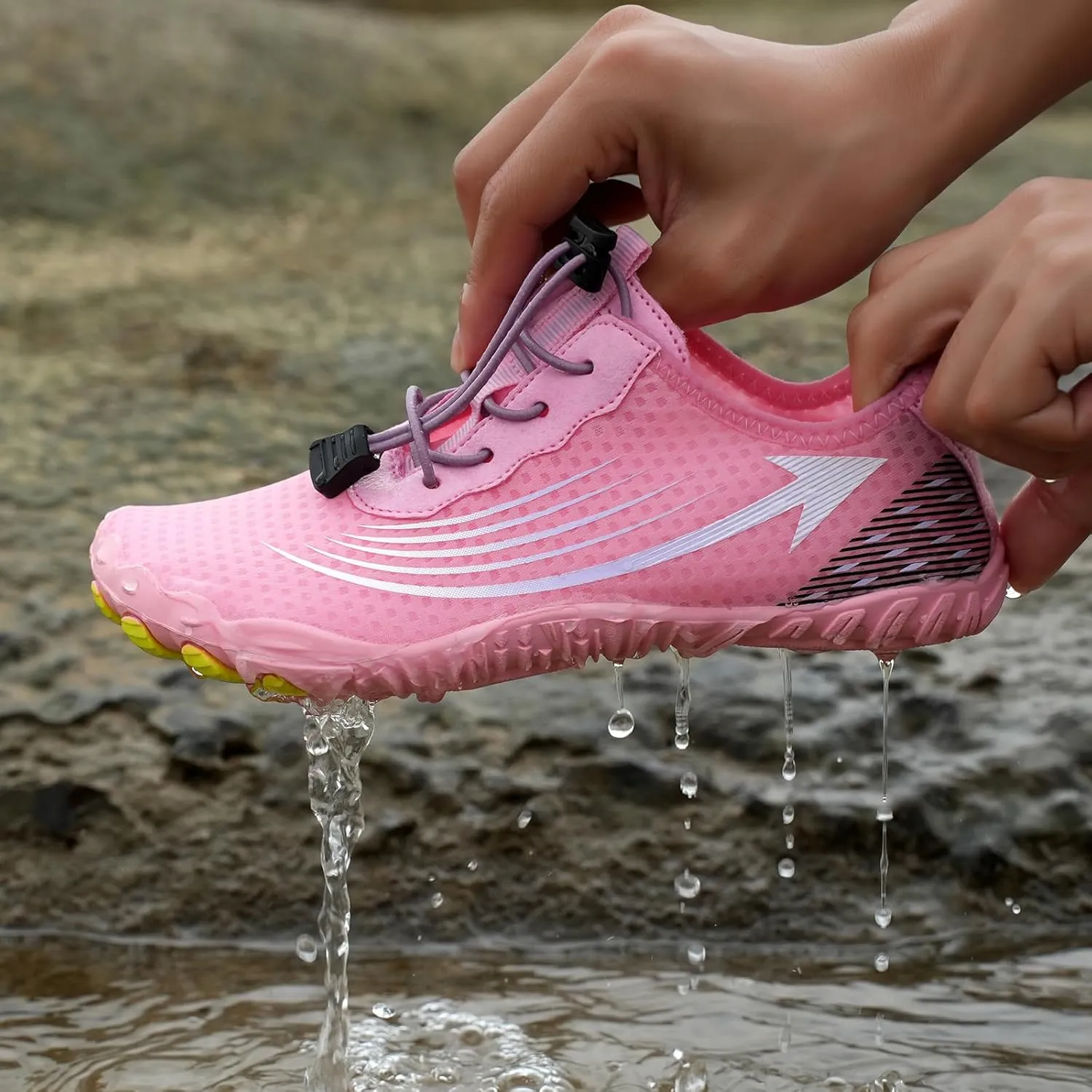 Canbebig Womens Barefoot Shoes Lightweight Hiking Shoes Waterproof Trail Running Shoe Healthy and Non-Slip Breathable Barefoot Shoe