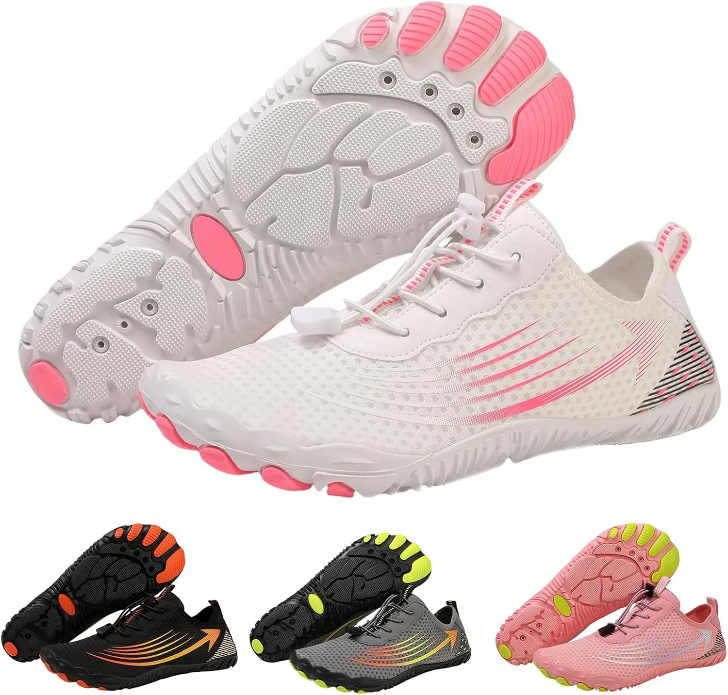 Canbebig Womens Barefoot Shoes Lightweight Hiking Shoes Waterproof Trail Running Shoe Healthy and Non-Slip Breathable Barefoot Shoe