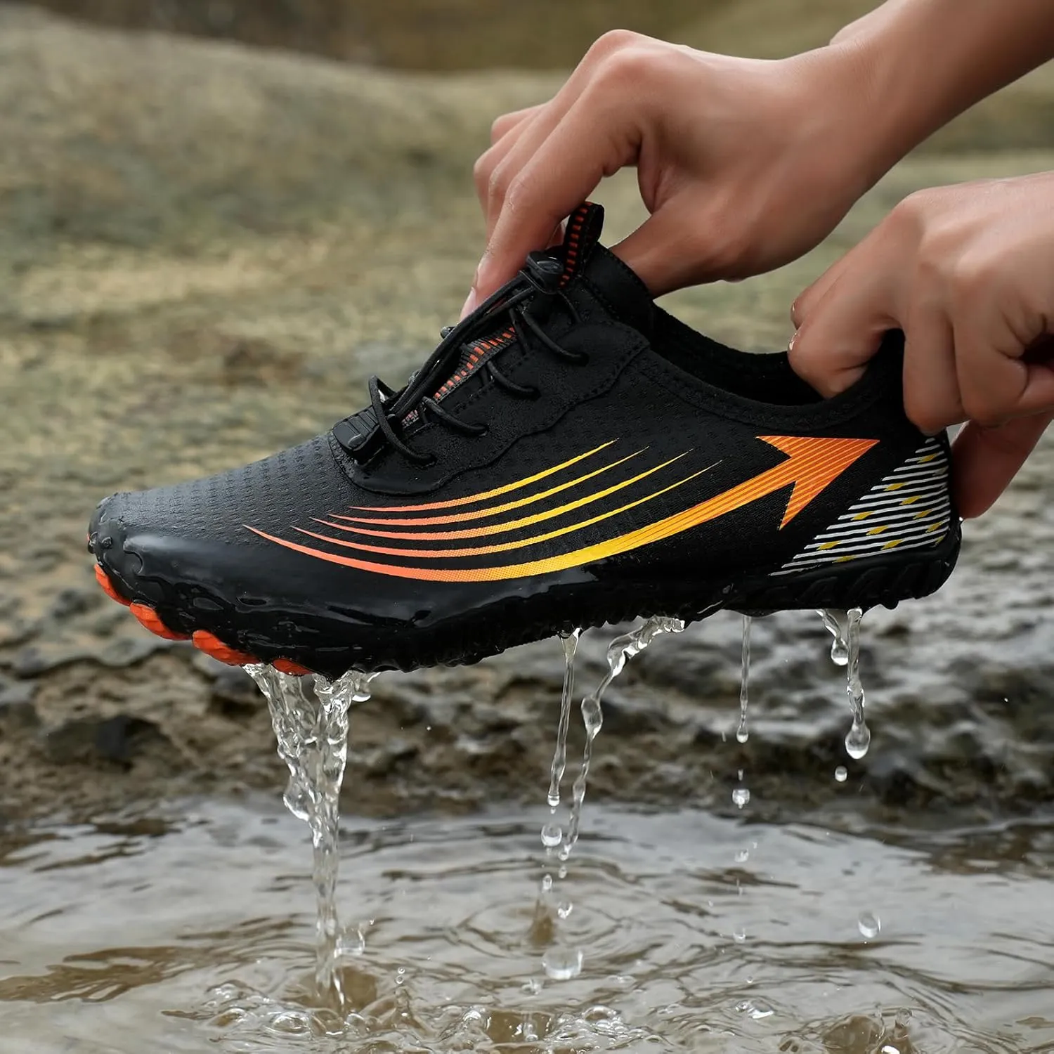 Canbebig Womens Barefoot Shoes Lightweight Hiking Shoes Waterproof Trail Running Shoe Healthy and Non-Slip Breathable Barefoot Shoe