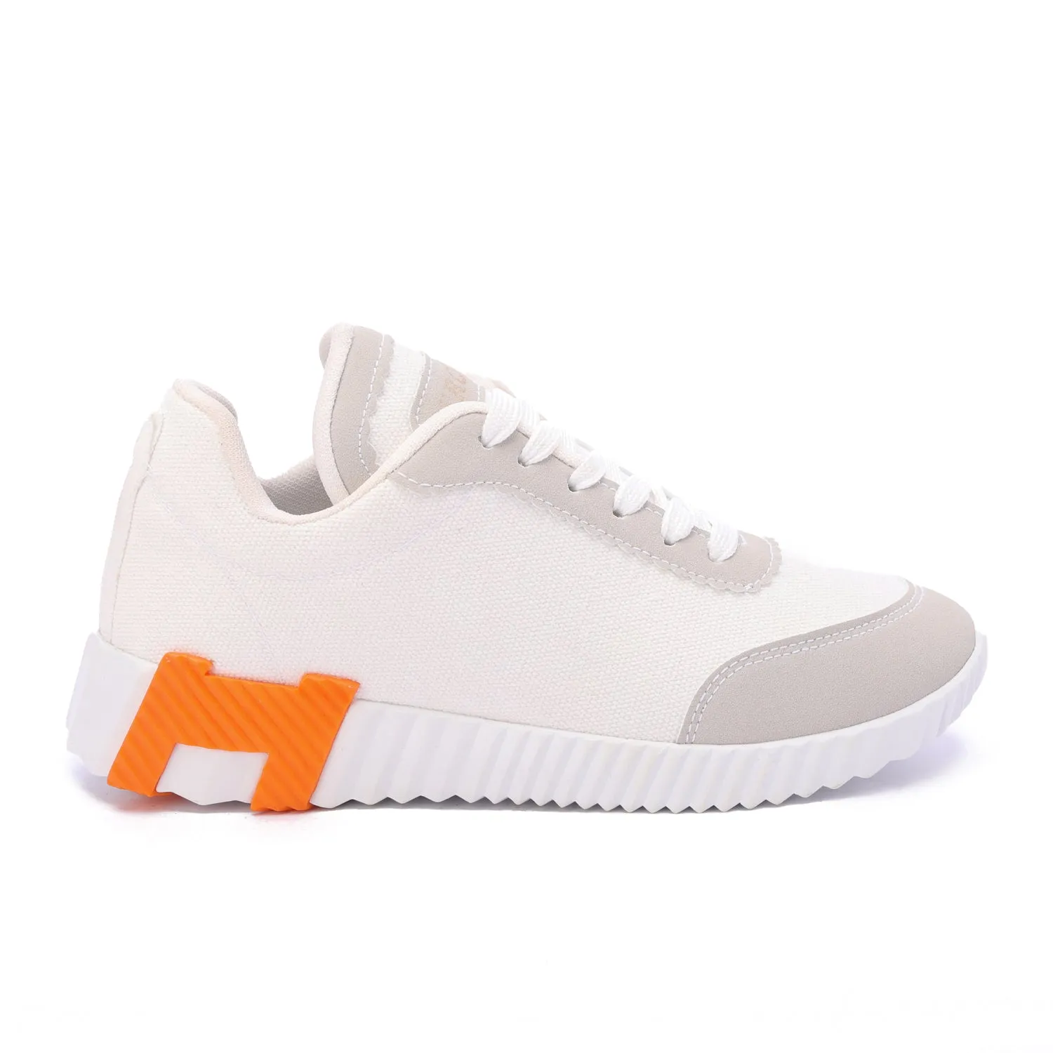 Canvas Edge Runner-White