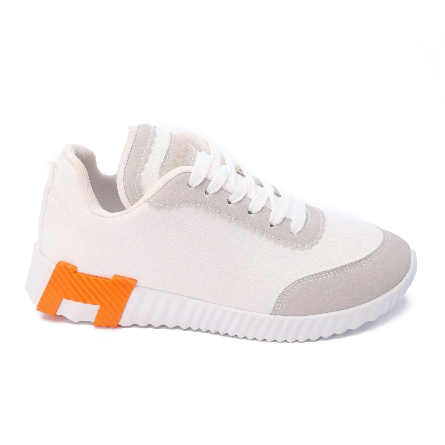 Canvas Edge Runner-White
