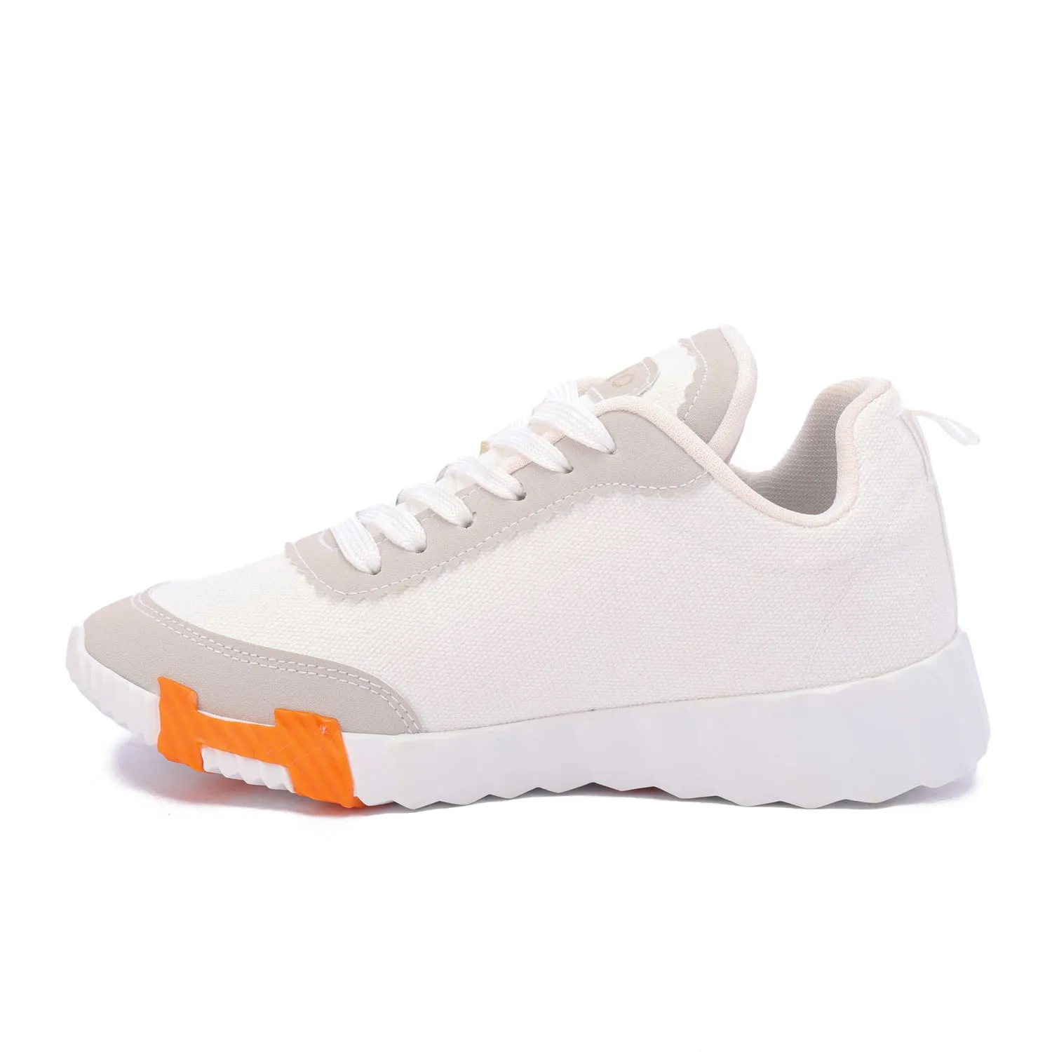Canvas Edge Runner-White