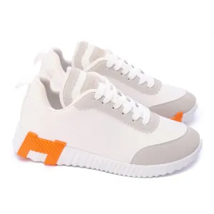 Canvas Edge Runner-White