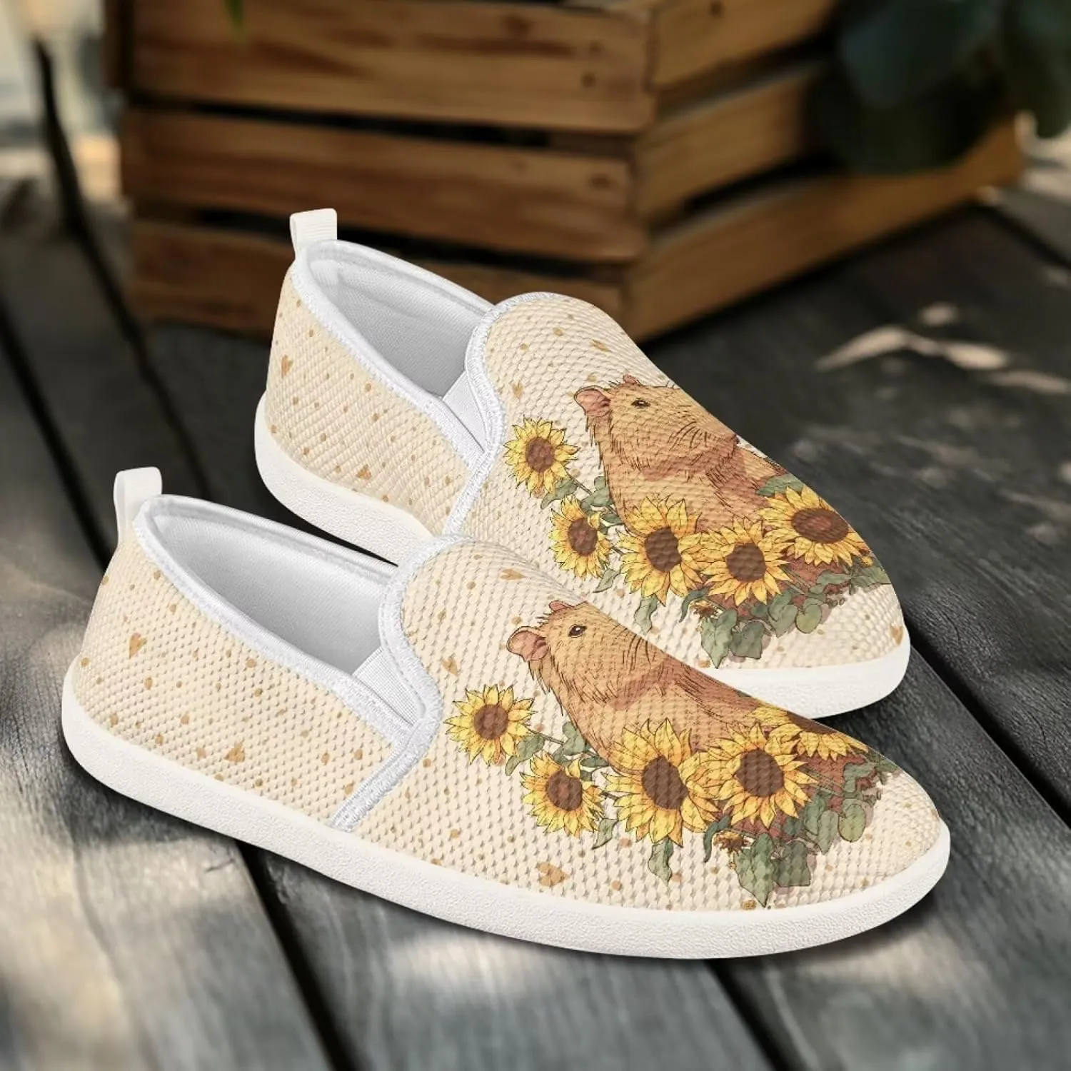 Capybara Outdoor Loafer Wedding Shoes Dress Flats Classic Leisure Walking Shoes for Women Ladies