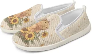 Capybara Outdoor Loafer Wedding Shoes Dress Flats Classic Leisure Walking Shoes for Women Ladies