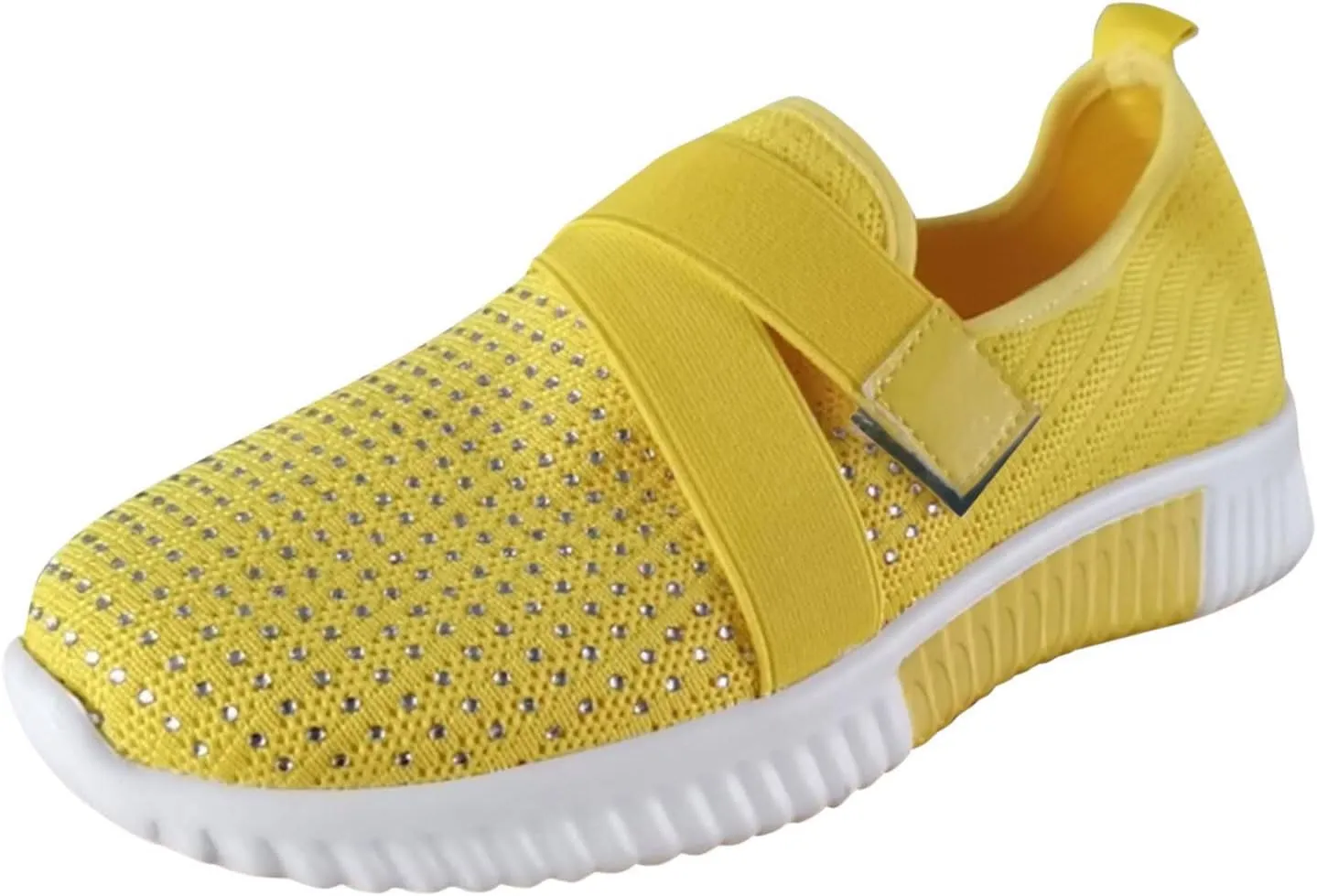 Cathalem Walking Shoes for Women Women's Walking Shoes Sock Sneakers Mesh Slip On Lady Modern Shoes Platform Loafers