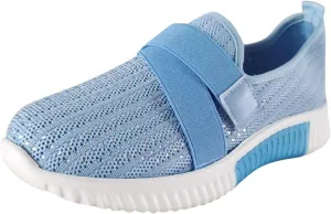 Cathalem Walking Shoes for Women Women's Walking Shoes Sock Sneakers Mesh Slip On Lady Modern Shoes Platform Loafers