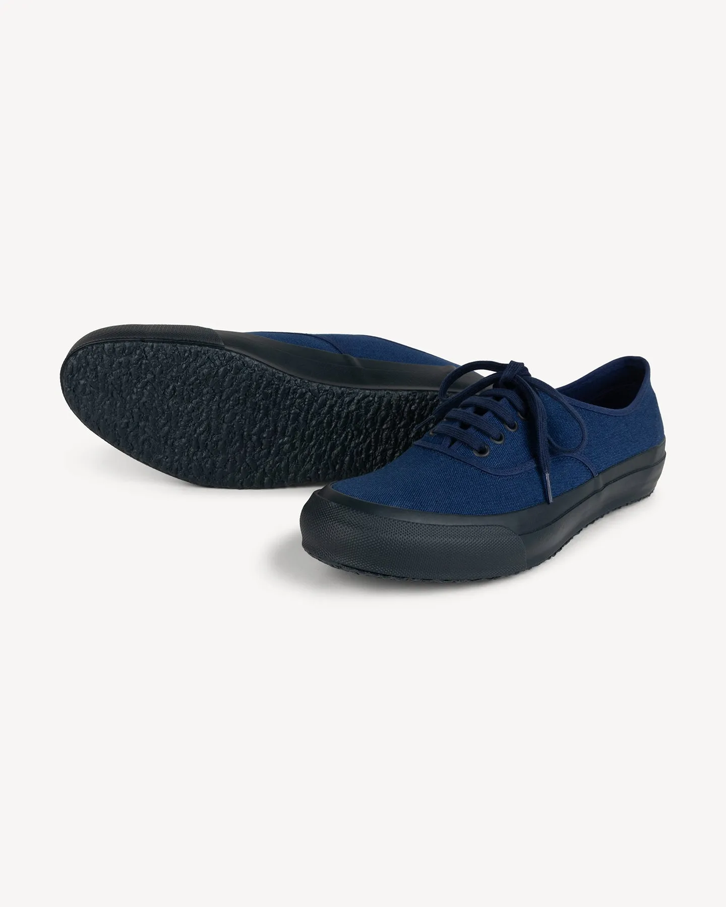 Doek Indigo/Indigo Canvas Tennis Sneakers