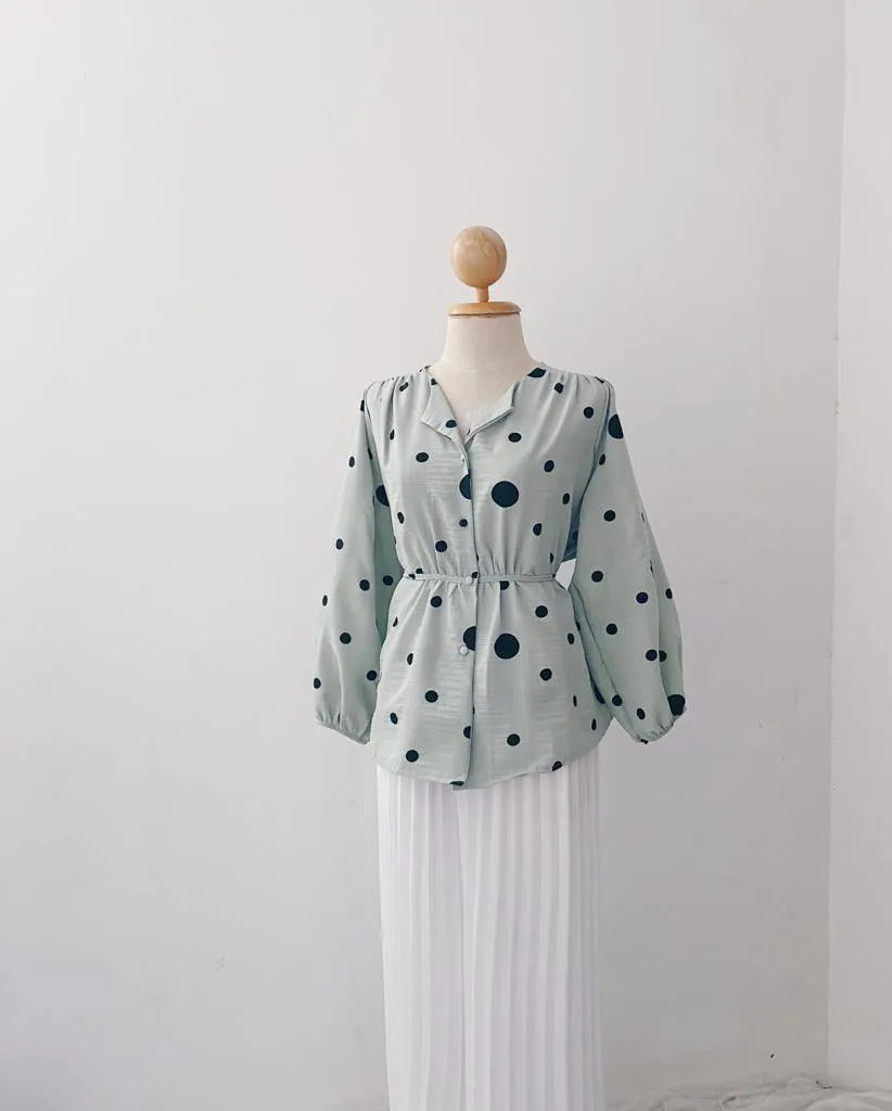 Elona  Top - Polkadot