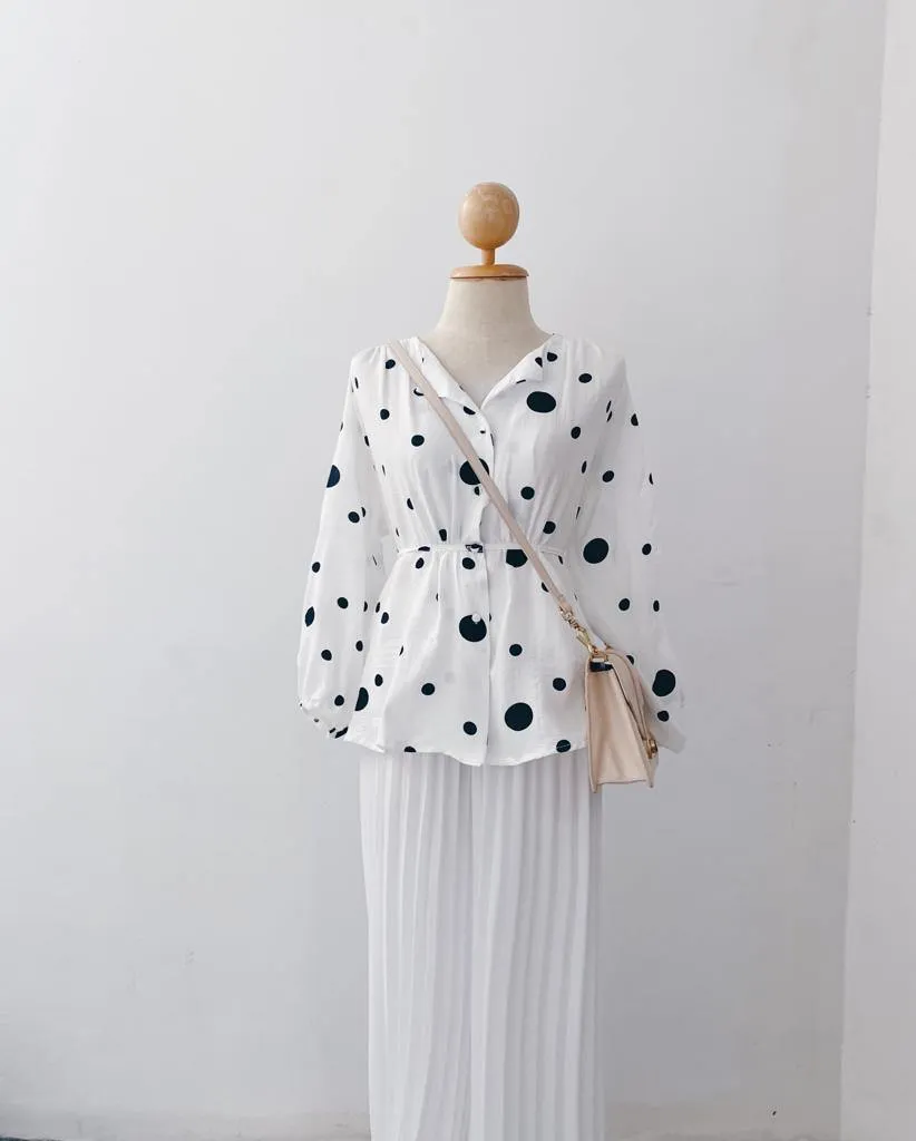 Elona  Top - Polkadot