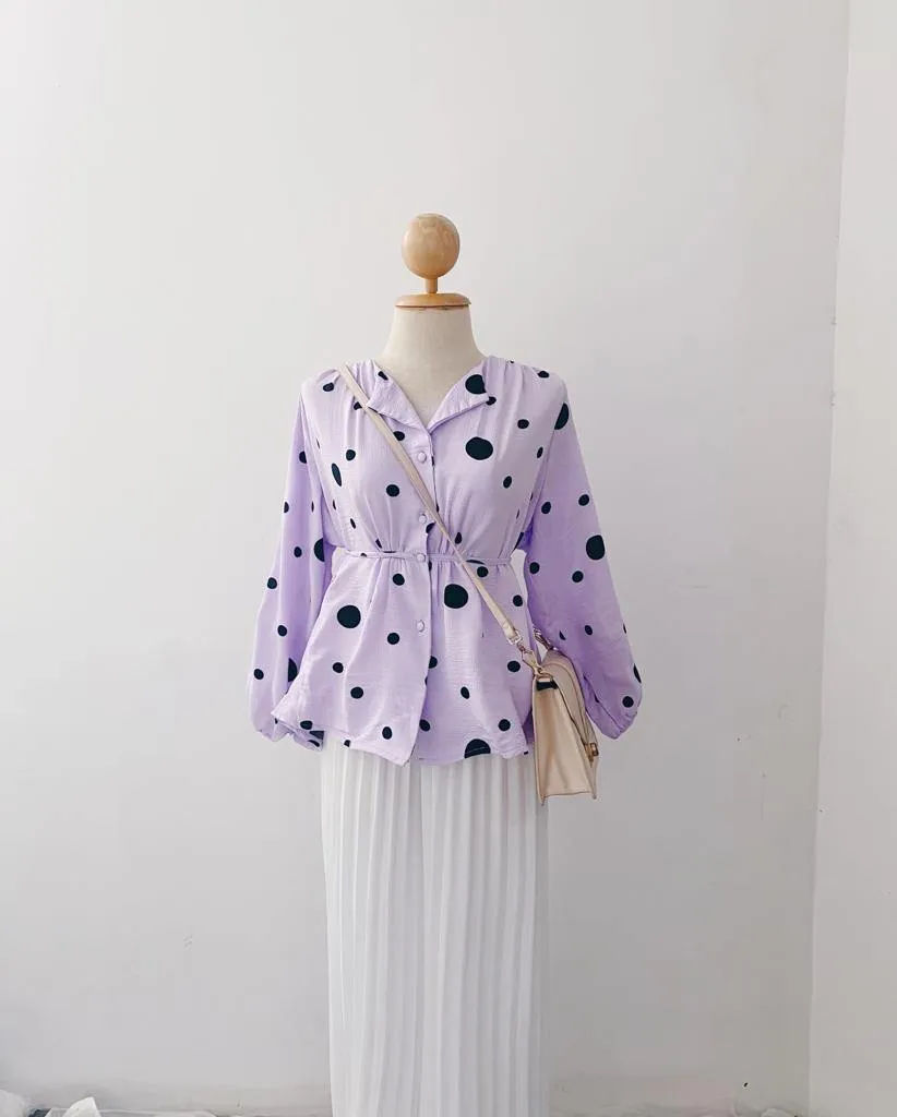Elona  Top - Polkadot