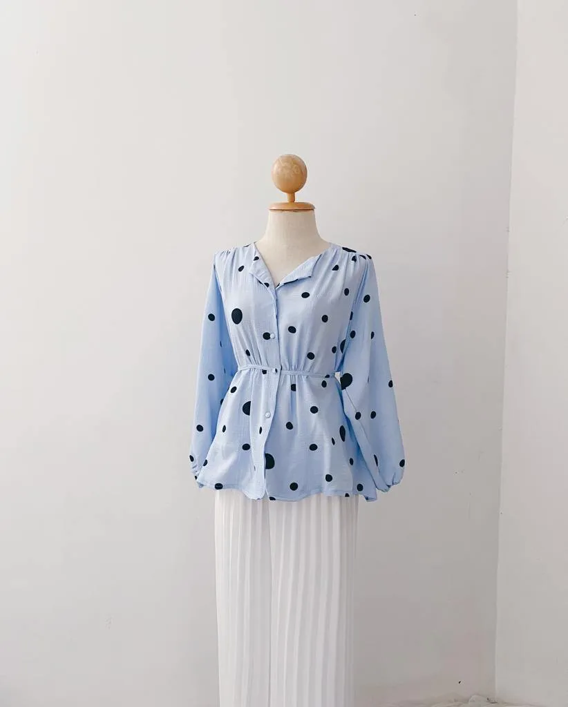 Elona  Top - Polkadot