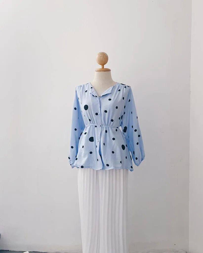 Elona  Top - Polkadot
