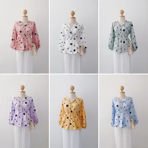 Elona  Top - Polkadot