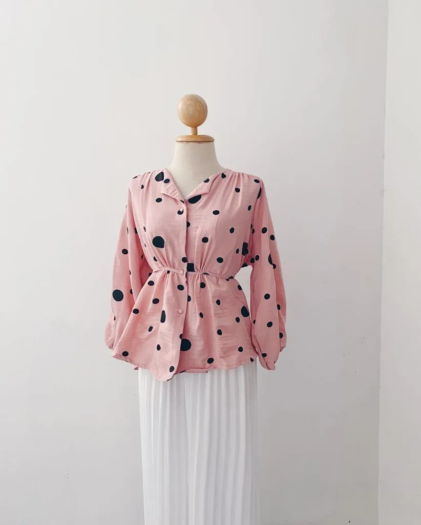 Elona  Top - Polkadot