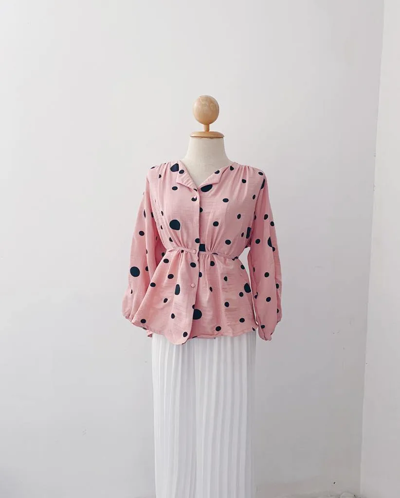 Elona  Top - Polkadot