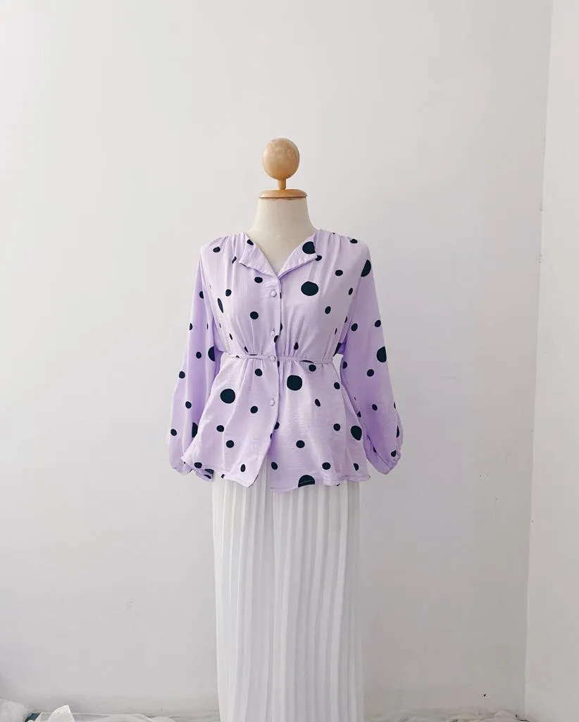 Elona  Top - Polkadot