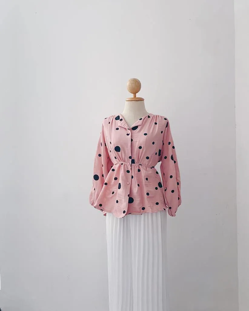 Elona  Top - Polkadot