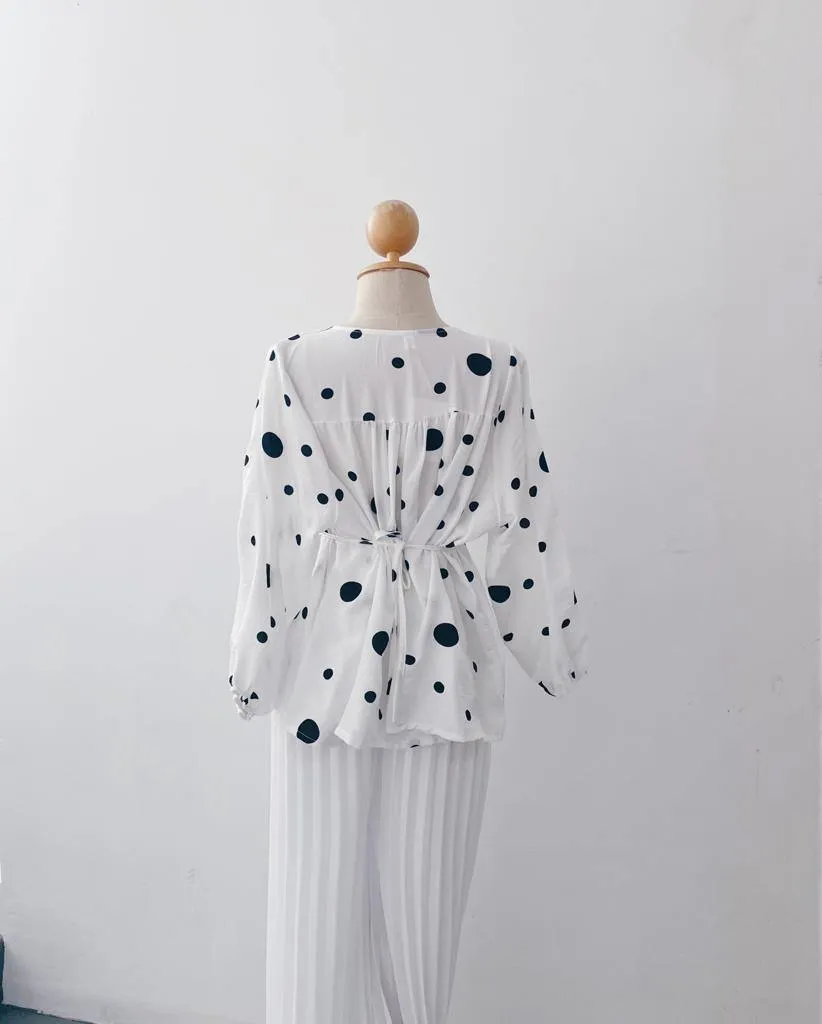 Elona  Top - Polkadot