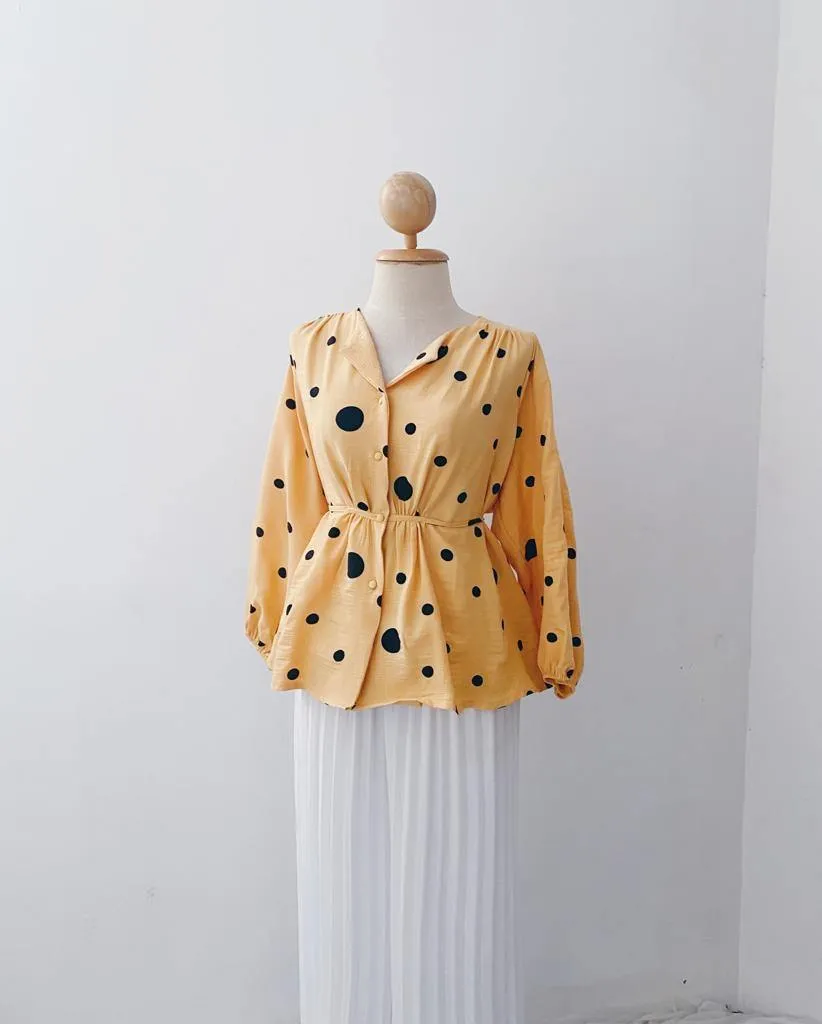 Elona  Top - Polkadot