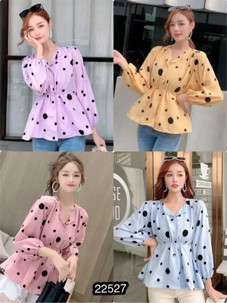 Elona  Top - Polkadot