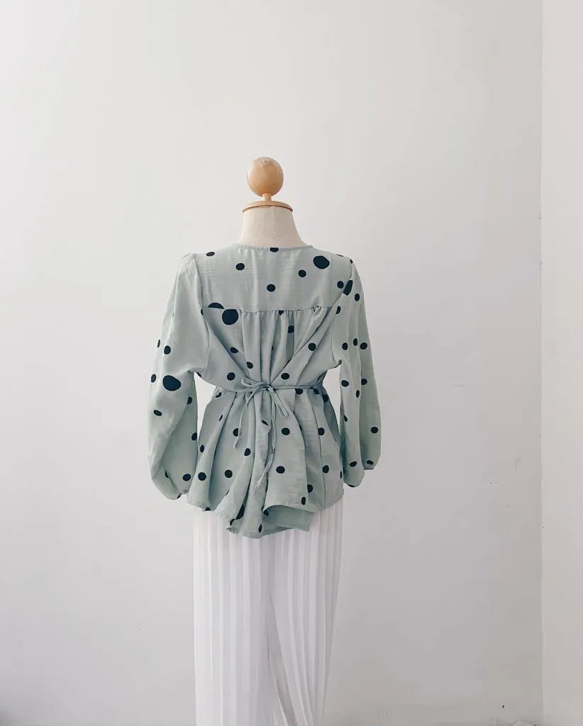 Elona  Top - Polkadot