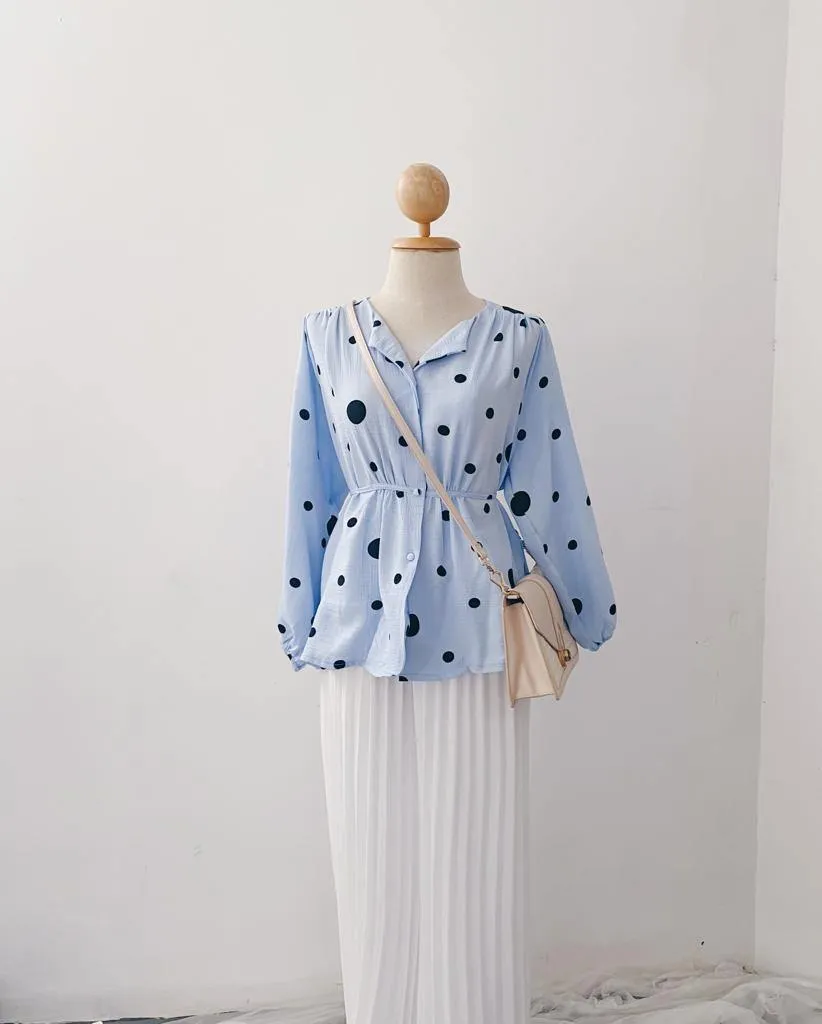 Elona  Top - Polkadot
