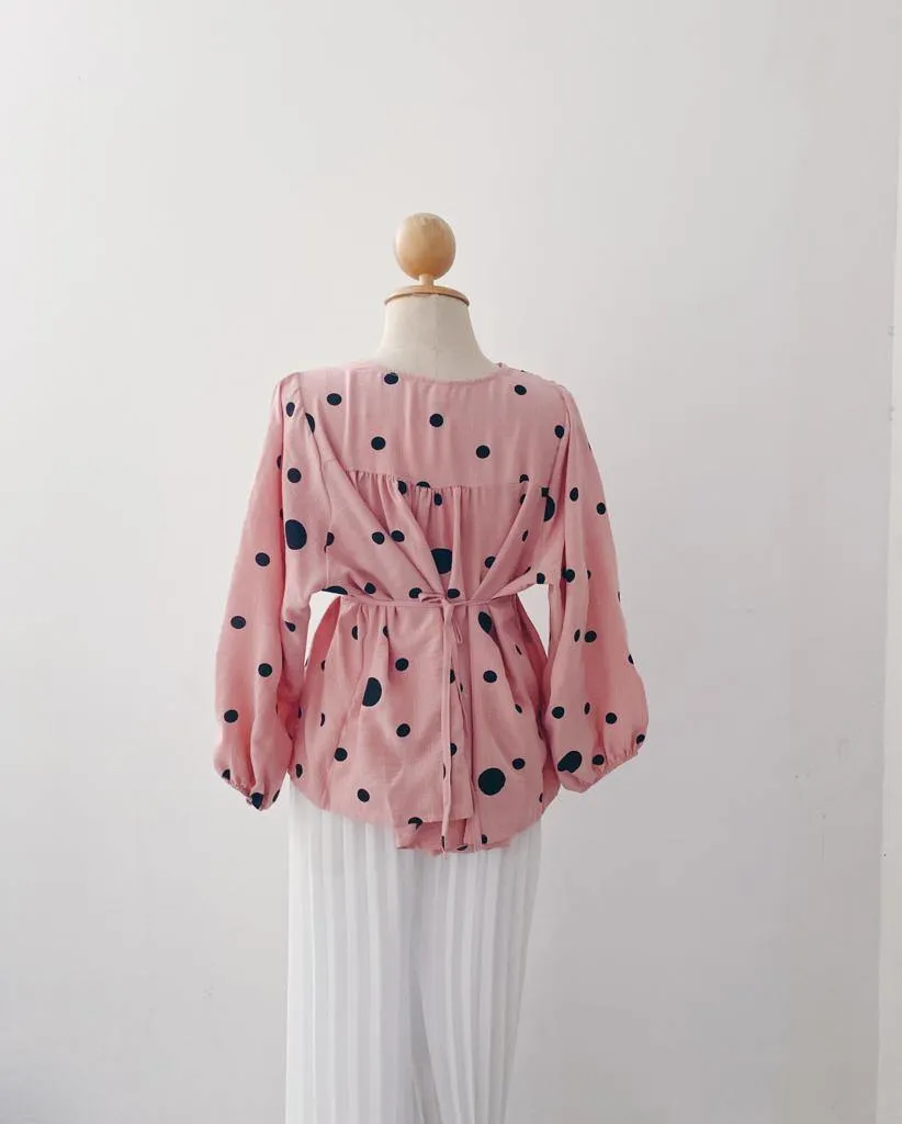 Elona  Top - Polkadot