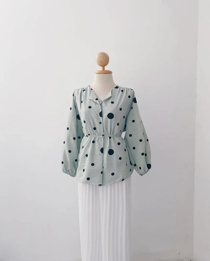 Elona  Top - Polkadot