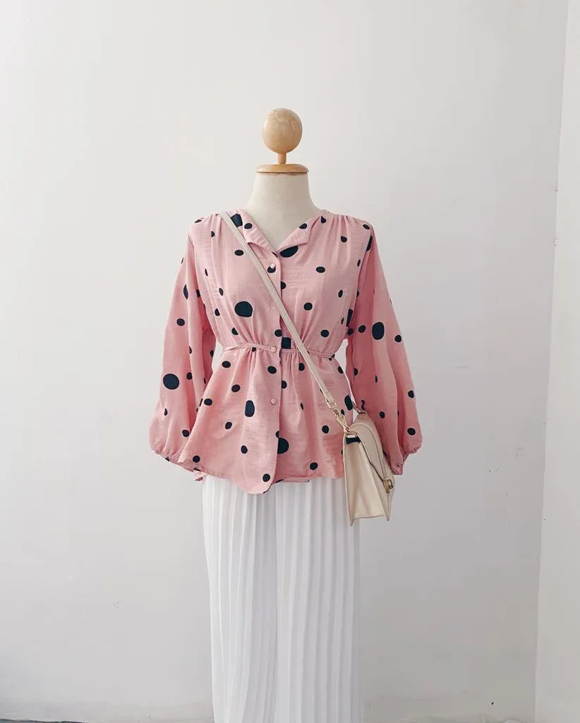 Elona  Top - Polkadot