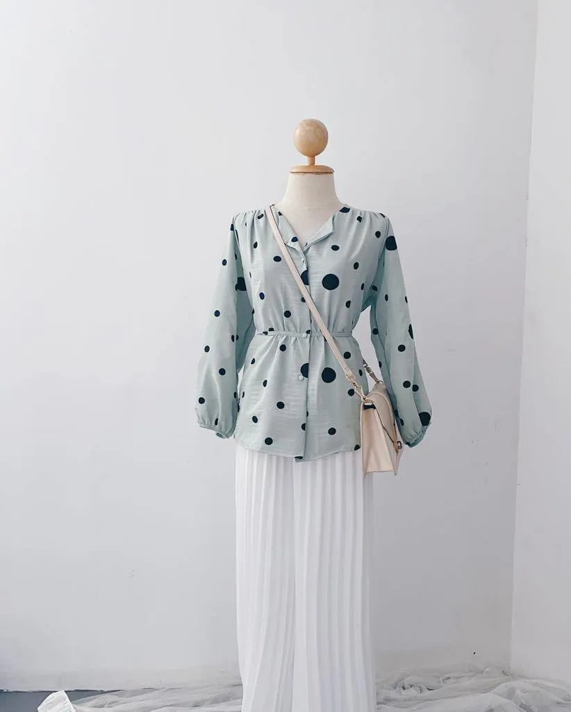Elona  Top - Polkadot