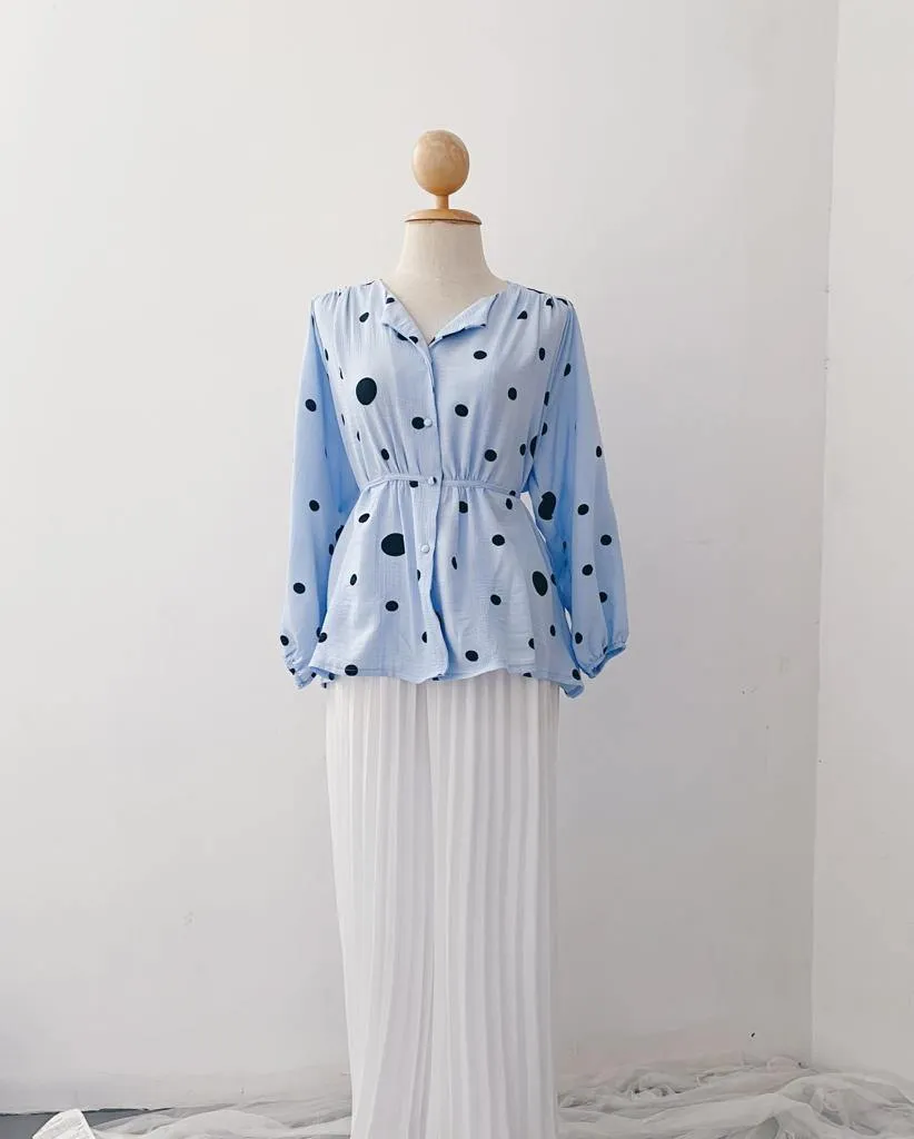 Elona  Top - Polkadot