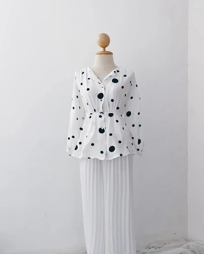 Elona  Top - Polkadot