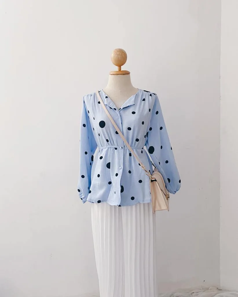 Elona  Top - Polkadot