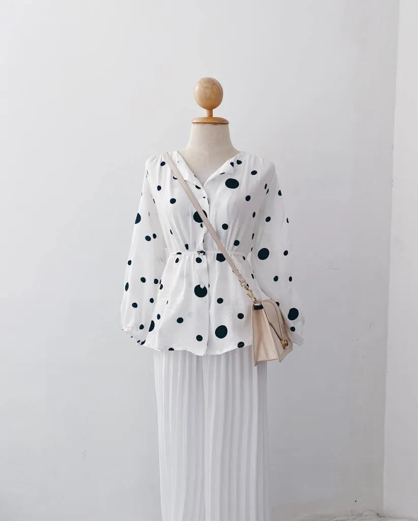 Elona  Top - Polkadot