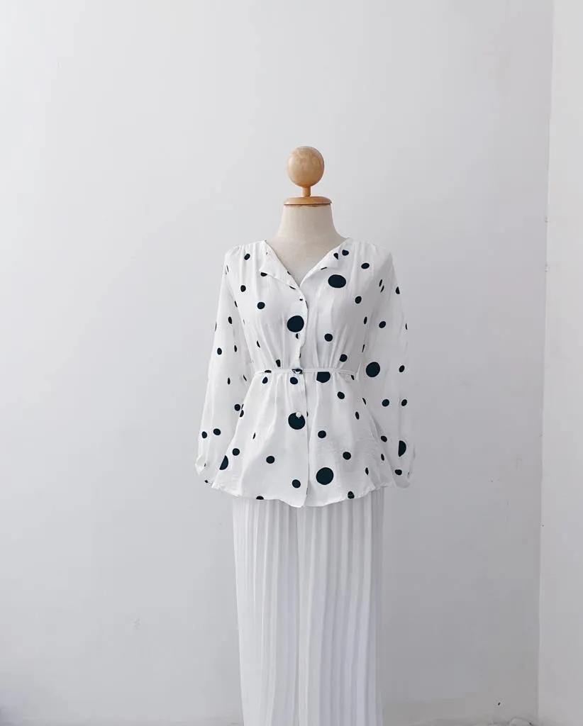 Elona  Top - Polkadot