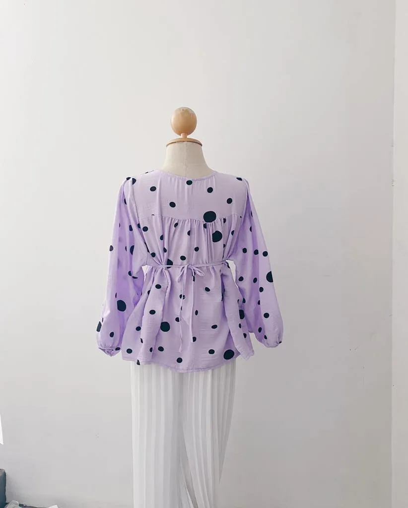 Elona  Top - Polkadot