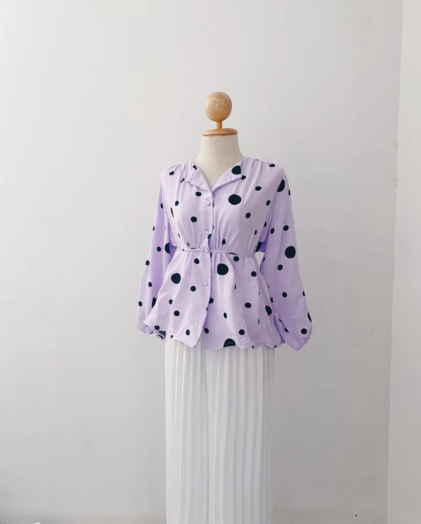 Elona  Top - Polkadot