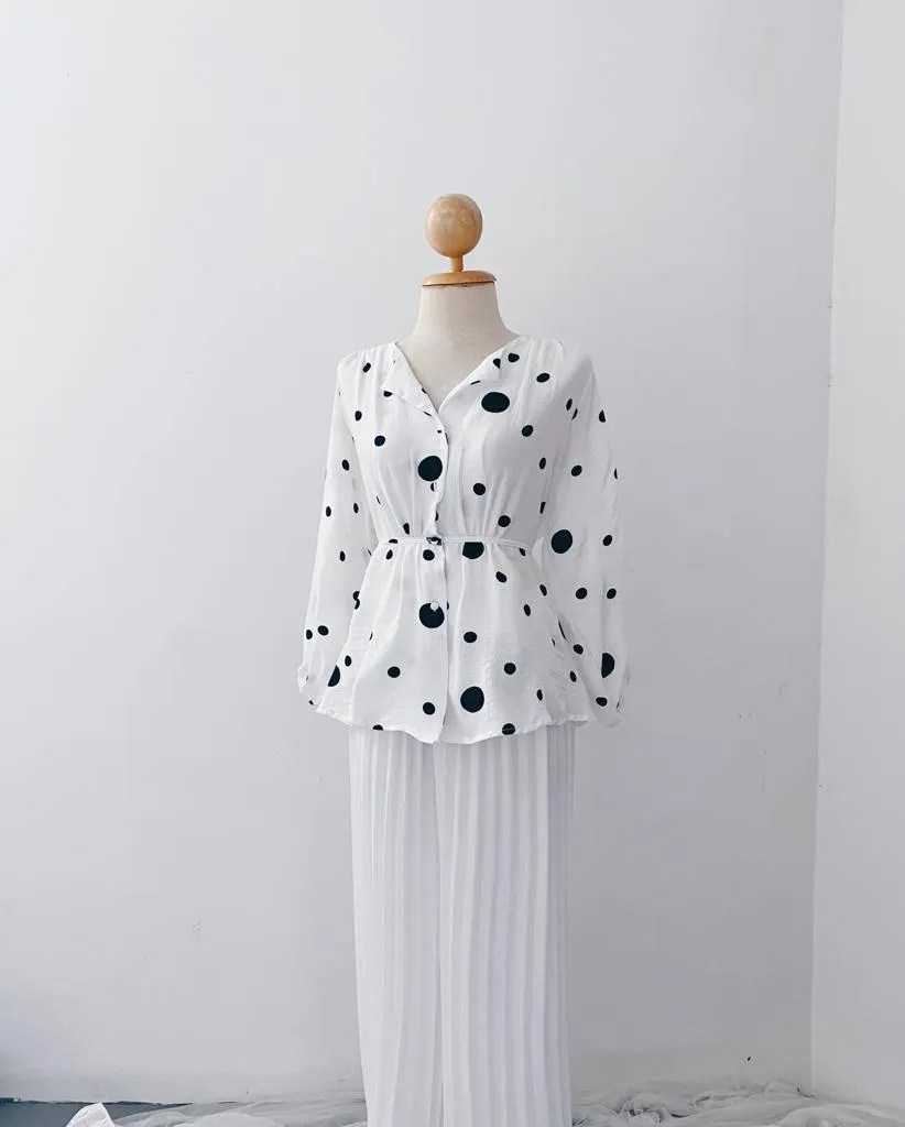 Elona  Top - Polkadot