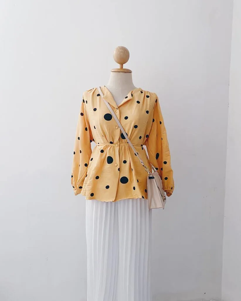 Elona  Top - Polkadot